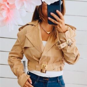 Classic Tan Women's Trench Coat